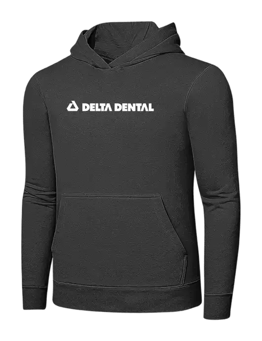 Charcoal 7.8 oz Ring Spun Hooded Sweatshirt w/Delta Dental