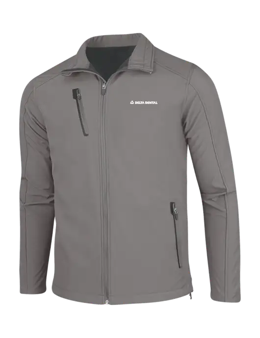 Medium Grey Welded Softshell Jacket w/Delta Dental