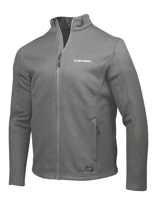 OGIO Medium Grey Grit Fleece Jacket w/Delta Dental