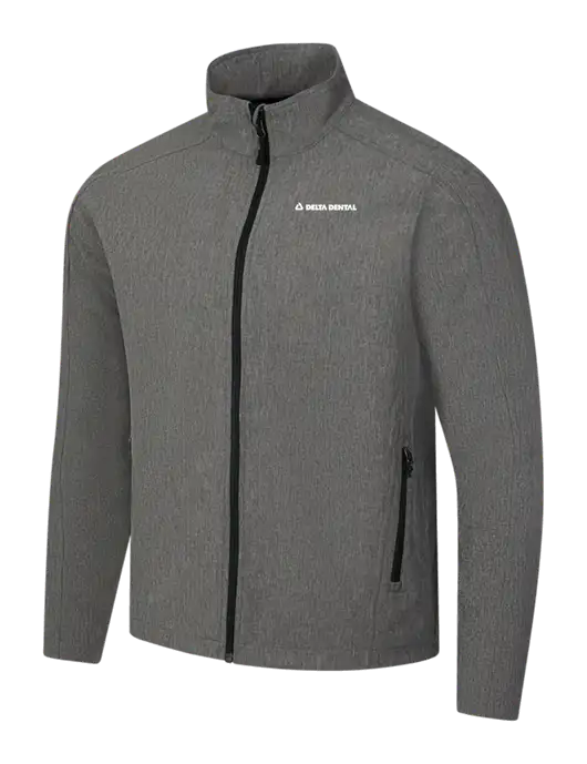 Medium Grey Heather Core Soft Shell Jacket w/Delta Dental