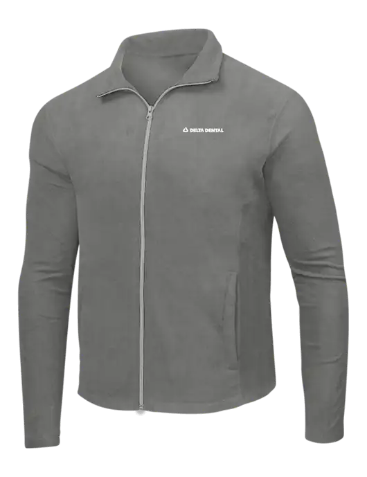 Medium Grey Microfleece Jacket w/Delta Dental