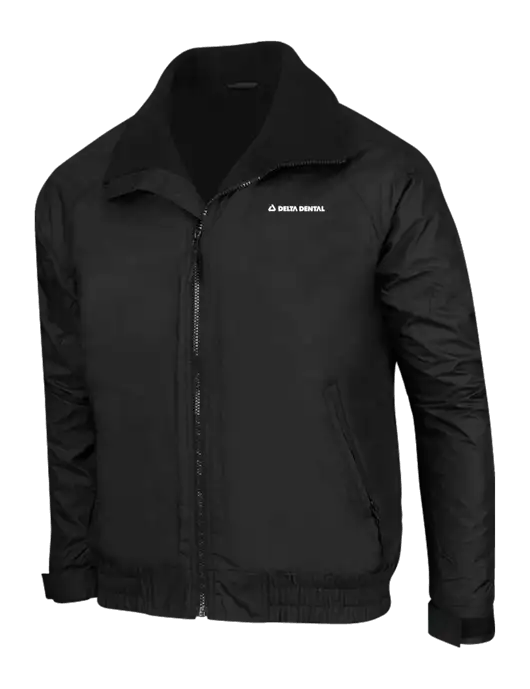 True Black/True Black Classic Competitor Jacket w/Delta Dental