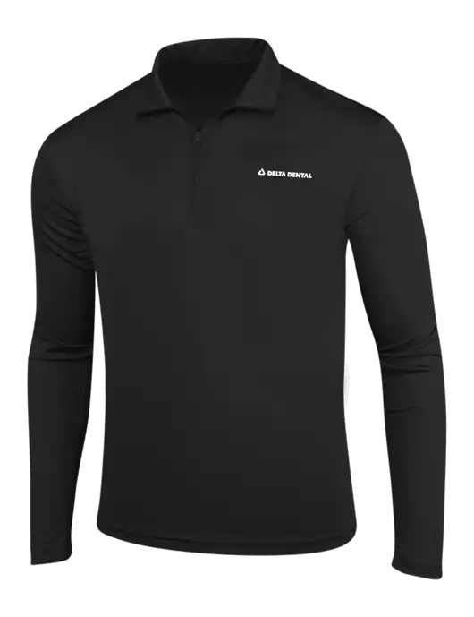 Black PosiCharge Competitor 1/4 Zip Pullover w/Delta Dental