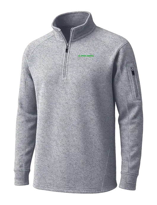 Grey Heather Tech Fleece 1/4 Zip Pullover w/Delta Dental