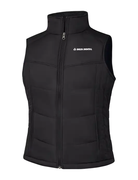 Womens Black/Black Vest w/Delta Dental