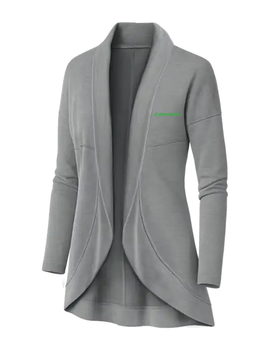 OGIO Light Grey Heather Womens Luuma Cocoon Fleece w/Delta Dental