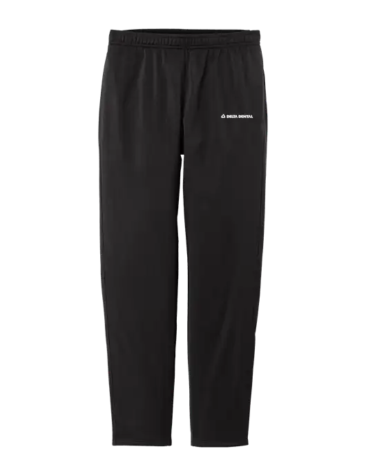 Womens Tricot Black Track Jogger w/Delta Dental