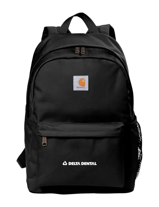 Carhartt Black Canvas Backpack w/Delta Dental