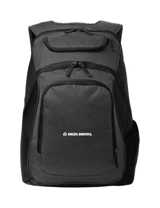 Executive Graphite Heather/Black Laptop Backpack w/Delta Dental