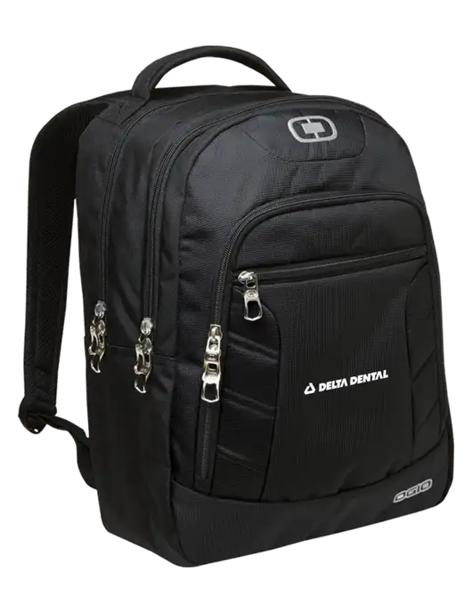 OGIO Black/Silver Colton Laptop Backpack
 w/Delta Dental