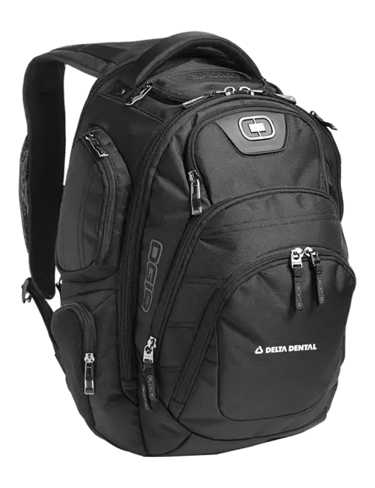 OGIO Black Stratagem Laptop Backpack w/Delta Dental